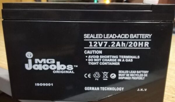 Jacob 12v 7.2ah battery