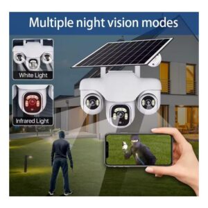 Solar Light Triple-Lens 4G Solar CCTV Surveillance Camera